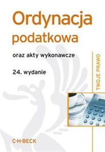 Picture of Ordynacja podatkowa oraz akty wykonawcze