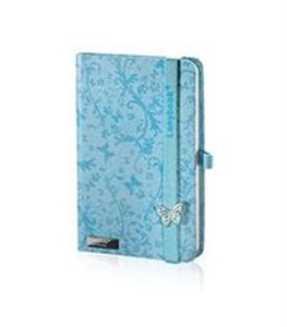 Picture of Notes A6 Lanybook Butterfly Spirit w kratkę niebieski