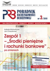 Obrazek Zespół 1 - Środki pieniężne i rachunki bankowe po zmianach Poradnik Rachunkowości Budzetowej 3/2018