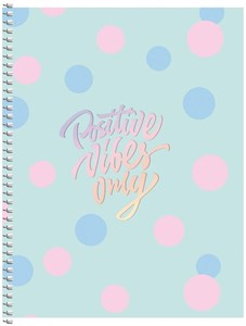 Obrazek Kołozeszyt B6/80K kratka Positive vibes only ASTRA