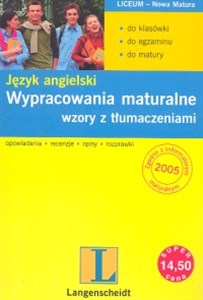 Picture of Wypracowania maturalne język angielski wzory z tłumaczeniami