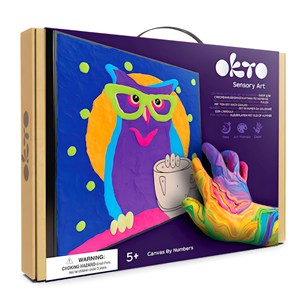 Obrazek Zestaw do modelowania i malowania 3D Sowa 30x30 cm