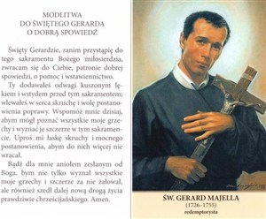 Obrazek Św. Gerard Majella - modlitwa