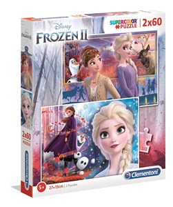 Obrazek Puzzle SuperColor 2x60 Frozen 2