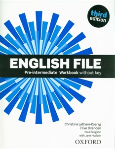 Picture of English File 3E Pre-Intermediate Workbook