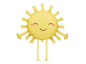 Picture of Balon foliowy słoneczko żółty 91x77cm