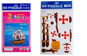 Obrazek Puzzle 3D Żaglowiec mix