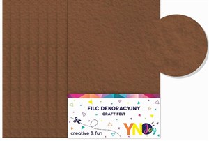 Obrazek Filc dekoracyjny brązowy YNJ 8szt NOSTER