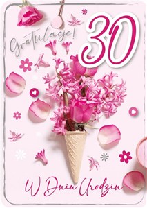 Obrazek Karnet Urodziny 30 GM
