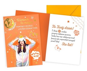 Obrazek Karnet Urodziny 12 dziewczynka