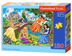 Picture of Puzzle Princesses in Garden 180