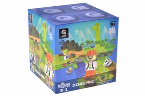 Picture of Klocki konstrukcyjne Block&Steps Kraina Dinozaurów +Gra planszowa 3w1