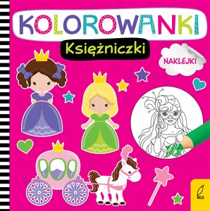 Obrazek Kolorowanki z naklejkami Księżniczki