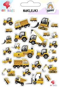 Obrazek Naklejki dla dzieci Maszyny budowlane