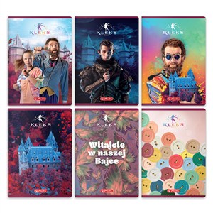 Obrazek Paczka Zeszyt A5 Kleks pakiet 5 szt. kratka