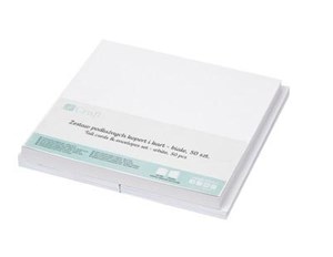 Picture of Zestaw kopert i kart białe 50szt