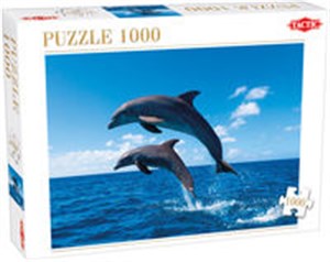 Obrazek Puzzle Two Dolphins Jumping 1000