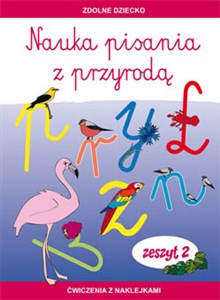 Picture of Nauka pisania z przyrodą Zeszyt 2 Ćwiczenia z naklejkami