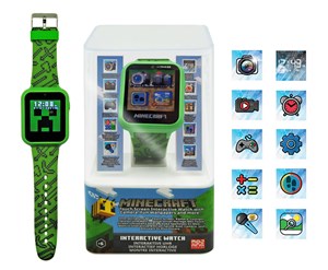 Obrazek Zegarek Smartwatch 10 funkcji Minecraft MIN4045