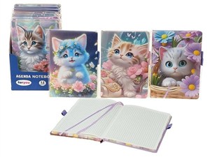 Obrazek Notes w kratkę kotki MIX