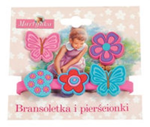 Obrazek Martynka Bransoletka i pierścionki 3 (z różowym motylem)