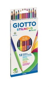 Obrazek Giotto Kredki 2-stronne 12 sztuk