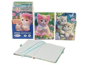 Picture of Notes A5 w kratkę kotki MIX