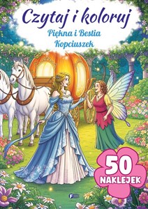 Obrazek Czytaj i koloruj: Piękna i Bestia/Kopciuszek