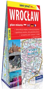 Obrazek Wrocław papierowy plan miasta 1:22 500
