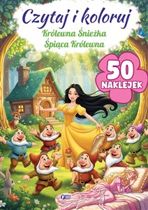 Obrazek Czytaj i koloruj: Królewna Śnieżka/Śpiąca Królewna