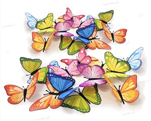 Obrazek Ozdoby wiosenne Motyle 3D