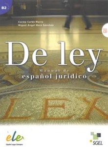 Picture of De ley Podręcznik + CD Manuale de espanol juridico