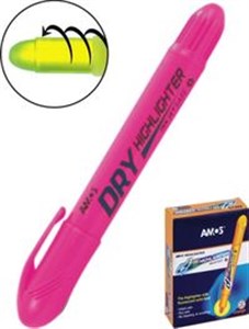 Obrazek Zakreślacz w sztyfcie HLD12 różowy 12 sztuk