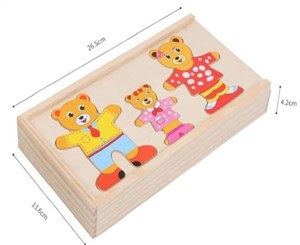 Picture of Puzzle drewno misie