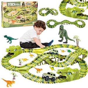 Obrazek Tor wyścigowy XXL Dinozaury 240el