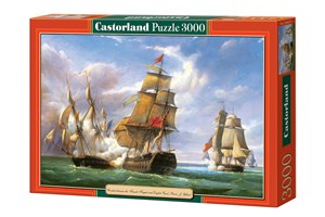 Picture of Puzzle Combat between the French and the English Vessels 3000