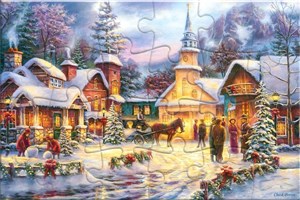 Obrazek Puzzlowa kartka pocztowa Faith Runs Deep KAR-024007