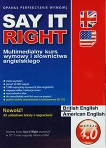 Picture of Say It Right wersja 4.0 Multimedialny kurs wymowy i słownictwa angielskiego