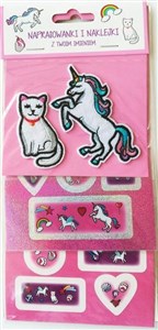 Obrazek Naprasowanki i naklejki imienne (jednorożec)