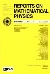 Picture of Reports On Mathematical Physics 87/1 Polska