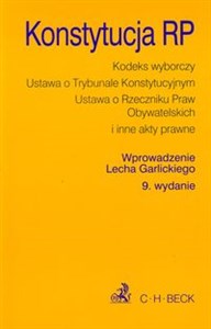 Picture of Konstytucja RP Kodeks wyborczy. Ustawa o Trybunale Konstytucyjnym. Ustawa o Rzeczniku Praw Obywatelskich i inne akt