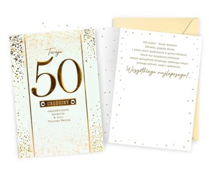 Obrazek Karnet B6 Urodziny 50
