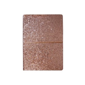 Obrazek Notes A5/96K różowy brokat