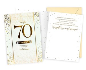 Picture of Karnet B6 Urodziny 70