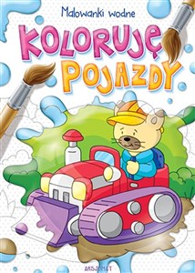 Obrazek Koloruję pojazdy Malowanki wodne