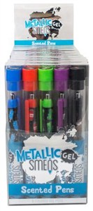 Obrazek Pachnące długopisy żelowe metaliczne Smens 5 sztuk