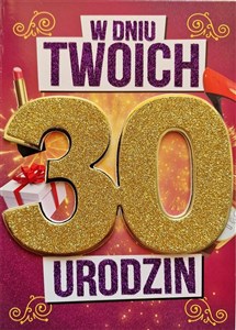 Picture of Karnet Urodziny 30 damskie