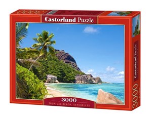 Obrazek Puzzle Tropical Beach, Seychelles 3000
