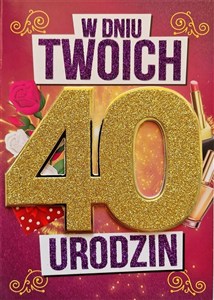 Picture of Karnet Urodziny 40 damskie