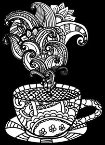 Picture of Kolorowanka zamszowa - Filiżanka